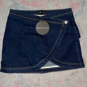 NWT White Fox Indigo Skirt